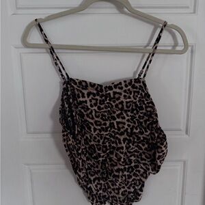 H&M Animal Print Sleeveless Top